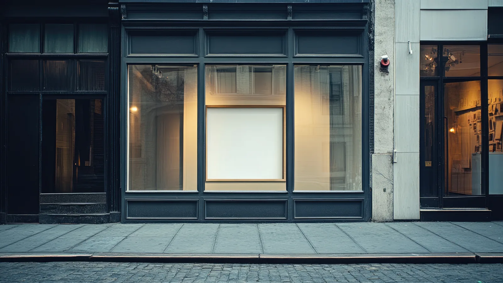 retail storefront window display street view