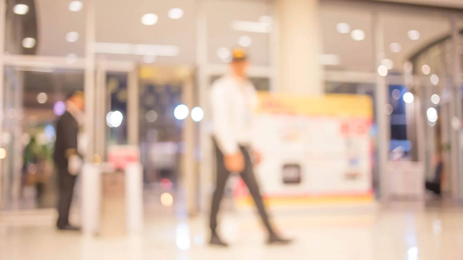shopping mall entrance crowd interior