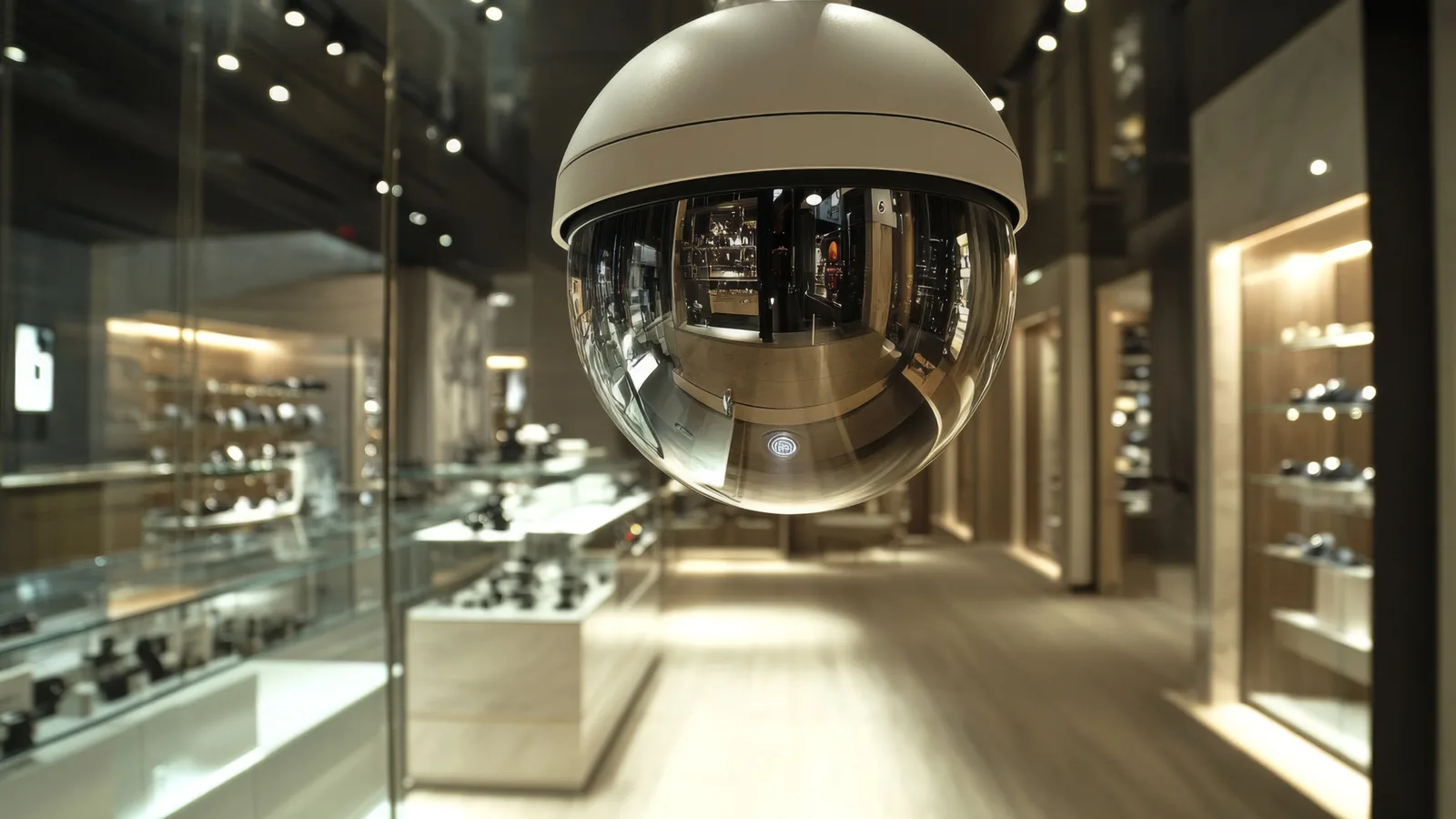 security camera mounted store ceiling