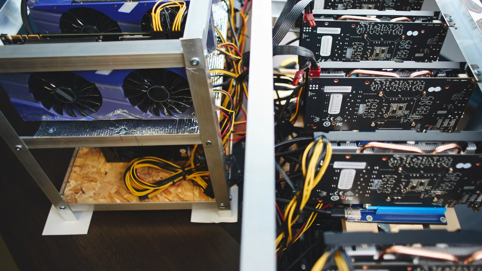 network switch cabinet rack IP cameras cabling